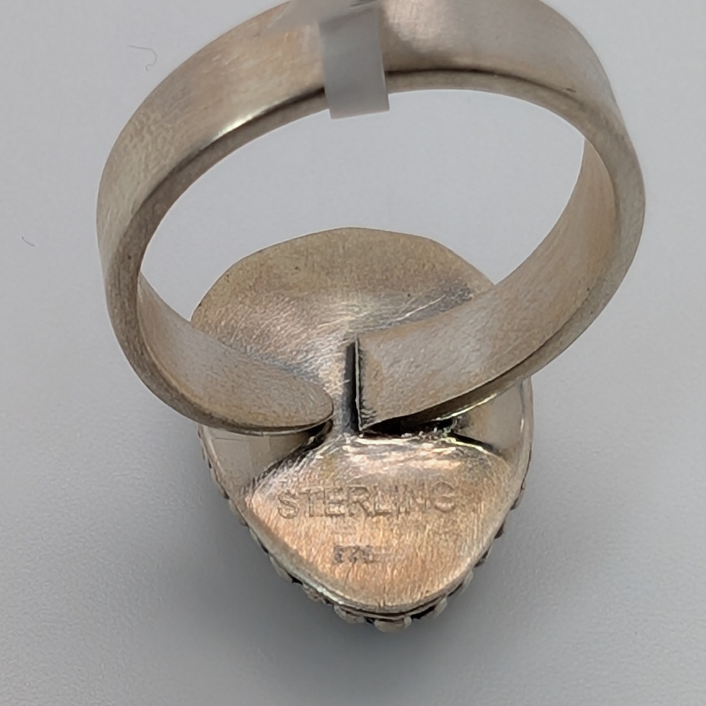 Blackjack Turquoise Adjustable Ring S925 Sterling… - image 6